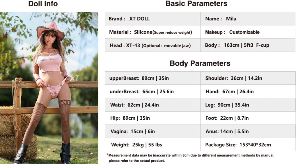XT-43 Body parameters 